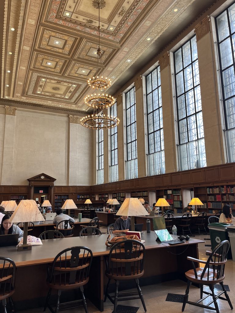 Working space at Columbia University's campus